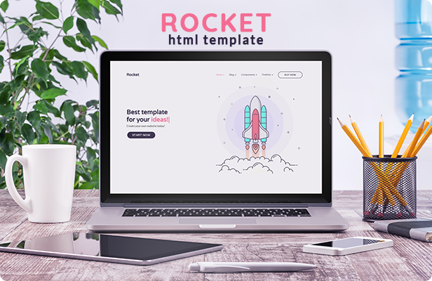 Rocket - HTML5 Template for Startup, Hosting, Mobile App, SEO, Digital Agency and more - 1